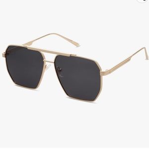 Gold Frame Retro Sunglasses